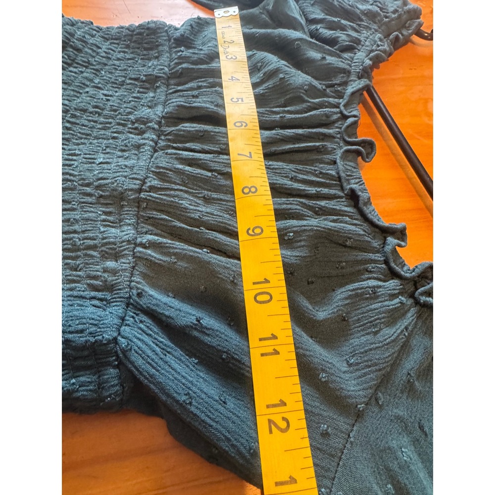 HOLLISTER‎ Women's XS Deep Green Forest Fairy Goblincore Cottagecore Romper - Picture 4 of 8